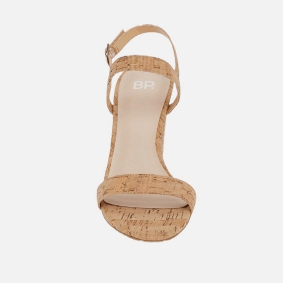 NEW BP Lula Slingback Block Heel Sandal in Cork - Size 10M - Picture 2 of 10